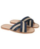 Mules Neo Cap Night de piel y terciopelo