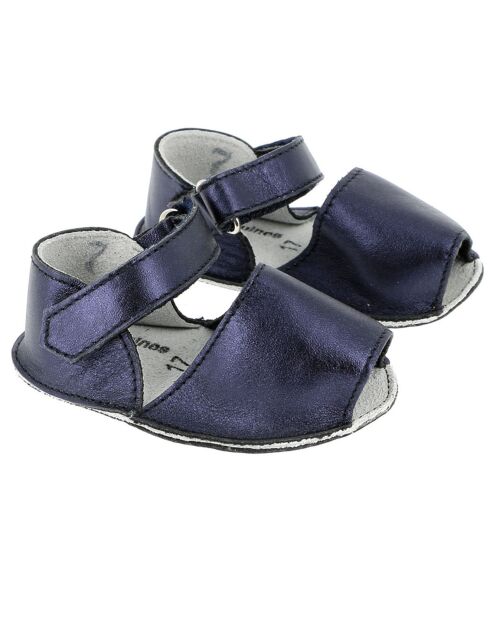 Sandalias de piel azules