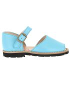 Sandalias de piel azules
