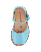 Sandalias de piel azules