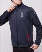 Sweat zippé Cowes Micropolaire bleu marine