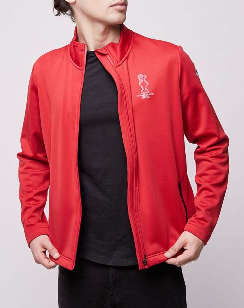 Sweat zippé Cowes Micropolaire rouge