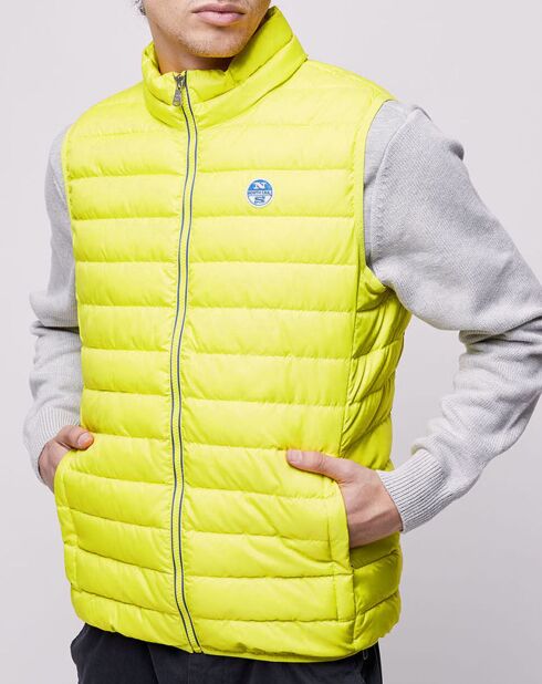 Doudoune sans manches Light recyclée jaune fluo