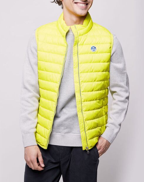 Doudoune sans manches Light recyclée jaune fluo