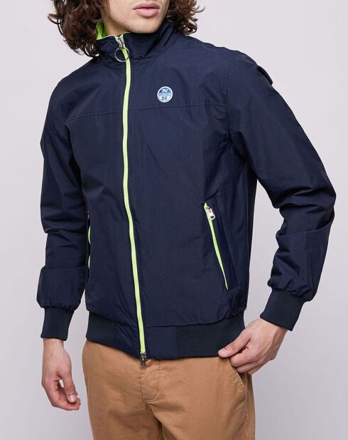 Veste Sailor bicolore bleu/jaune fluo