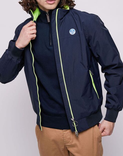 Veste Sailor bicolore bleu/jaune fluo