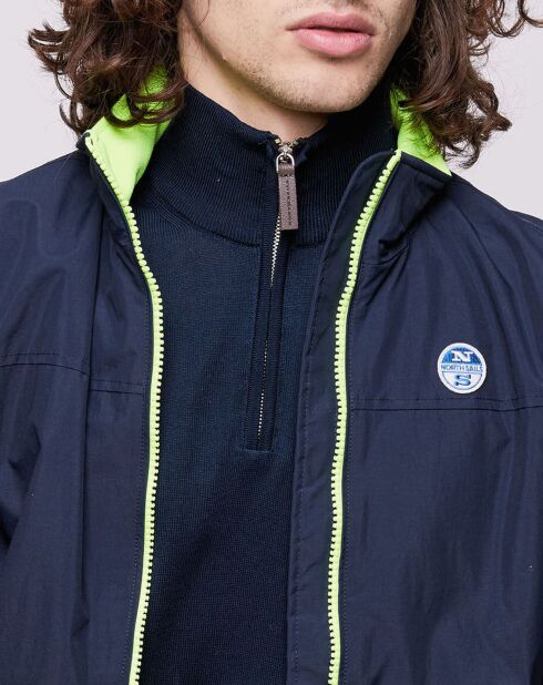 Veste Sailor bicolore bleu/jaune fluo