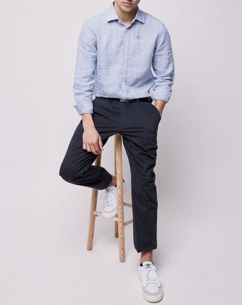 Chemise regular rayée bleu clair