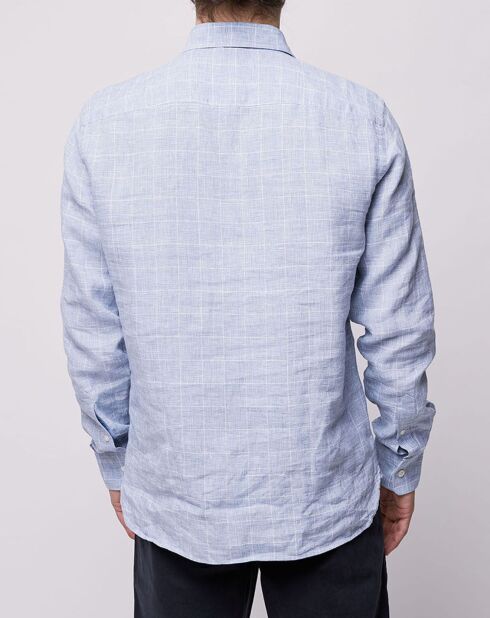 Chemise regular rayée bleu clair