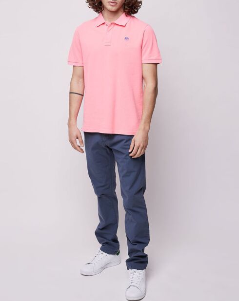 Pantalon chino slim Popplin Stretch bleu vintage