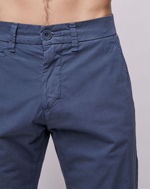Pantalon chino slim Popplin Stretch bleu vintage