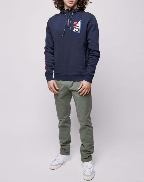 Pantalon chino slim Popplin Elastic kaki