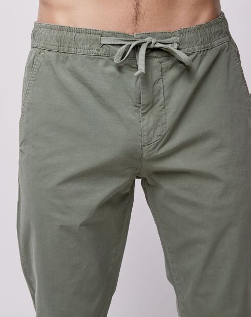 Pantalon chino slim Popplin Elastic kaki