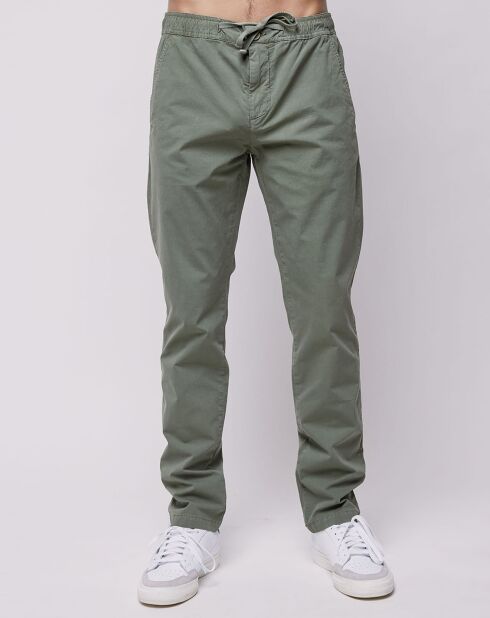 Pantalon chino slim Popplin Elastic kaki