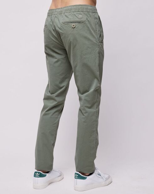 Pantalon chino slim Popplin Elastic kaki