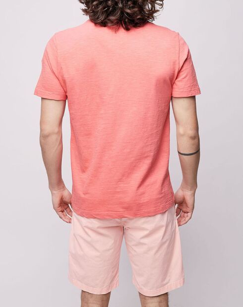 T-Shirt Flamm Été rouge délavé