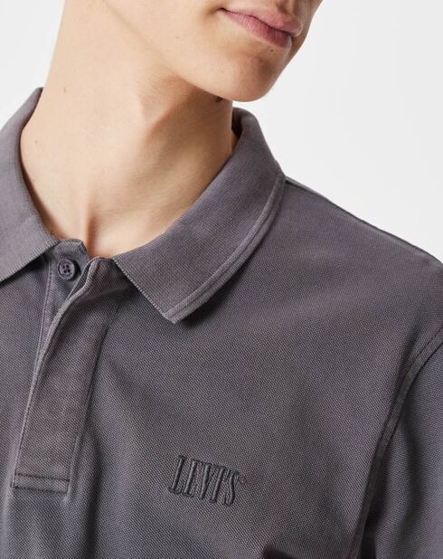 Polo en Coton Authentic à Logo noir