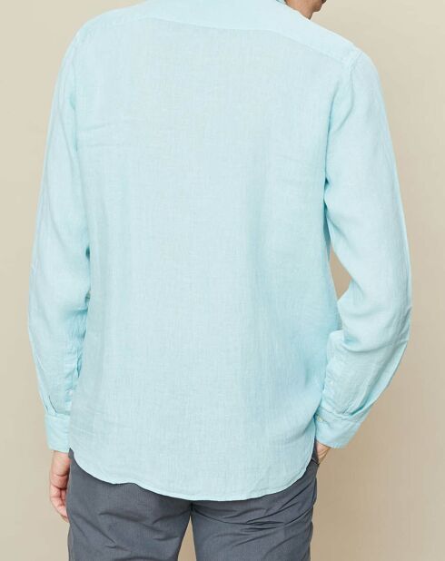 Chemise 100% Lin slim Sammy Pat aquatic