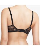 Soutien-gorge plongeant Likeness noir/doré