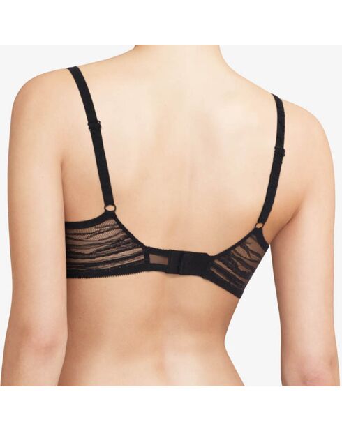 Soutien-gorge plongeant Likeness noir/doré