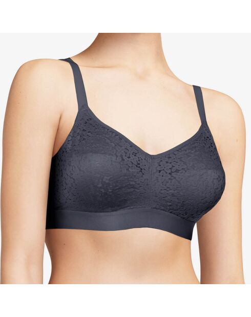 Soutien-gorge soft sans armatures Norah gris bleu