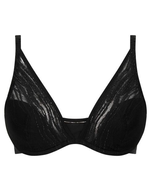 Soutien-gorge plongeant Likeness noir/doré