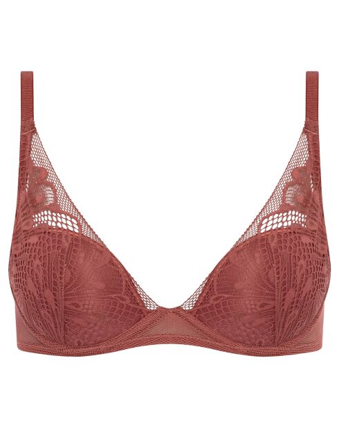 Soutien-gorge plongeant Thelma terracotta