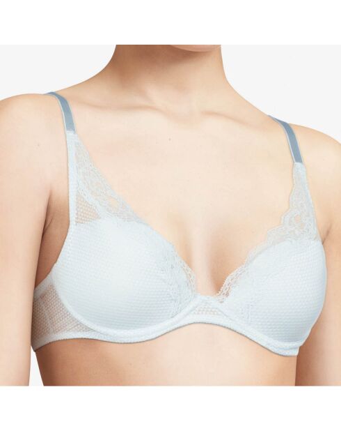 Soutien-gorge plongeant Brooklyn bleu clair