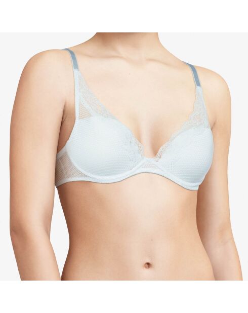 Soutien-gorge plongeant Brooklyn bleu clair