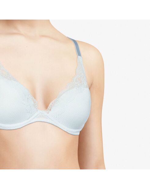 Soutien-gorge plongeant Brooklyn bleu clair