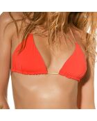 Haut de Maillot triangle réversible Kate orange/doré