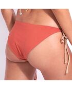Kate omkeerbaar bikinibroekje terracotta/goud
