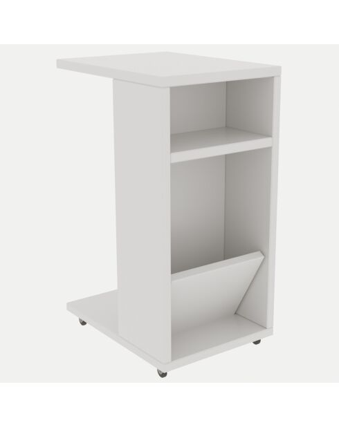 Bout de canapé Filinta blanc - 30x63x40 cm