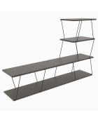 Meuble TV Ilgaz anthracite - 150x93x30 cm