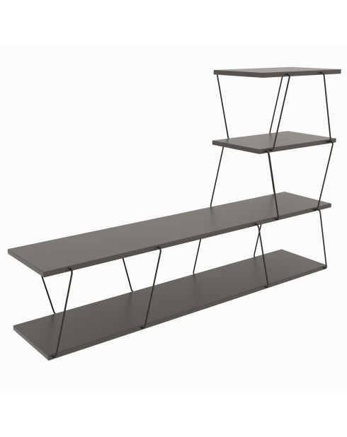 Meuble TV Ilgaz anthracite - 150x93x30 cm