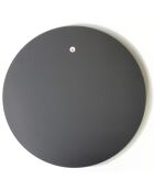 Miroir mural Yuvarlak noir - D.60x2.2 cm