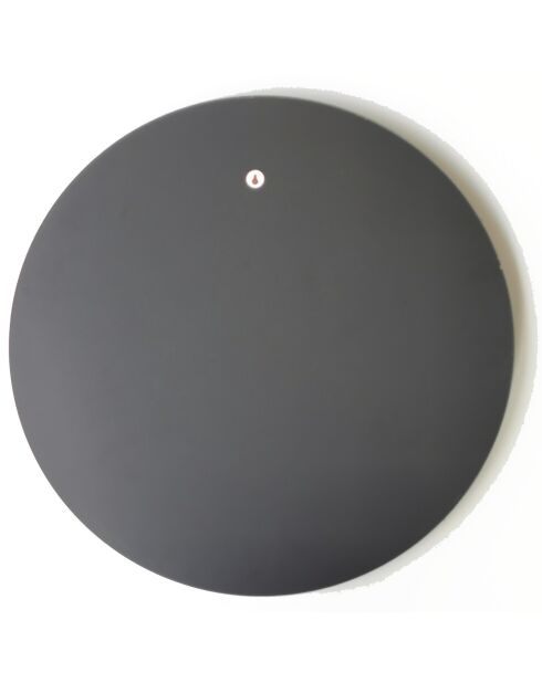 Miroir mural Yuvarlak noir - D.60x2.2 cm