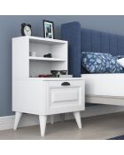 Comodino bianco BD105 - 45x74,4x40 cm