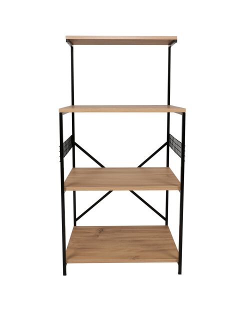 Unidad de almacenamiento Anemon negro/pino - 60x124x45 cm