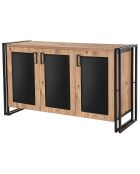 Console Arcas Freda beige/noir - 140x80x45 cm