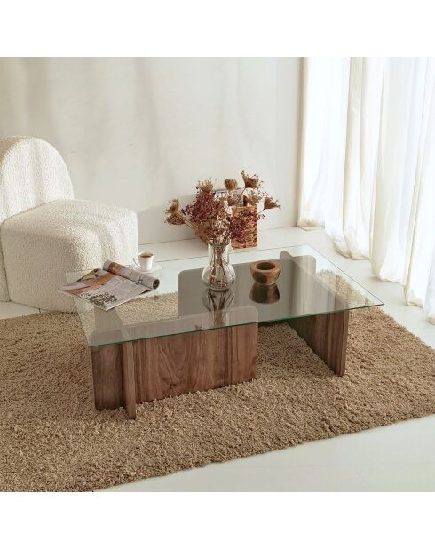 Escape brauner Couchtisch - 105x30x65 cm