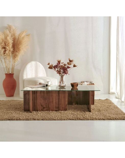 Escape brauner Couchtisch - 105x30x65 cm