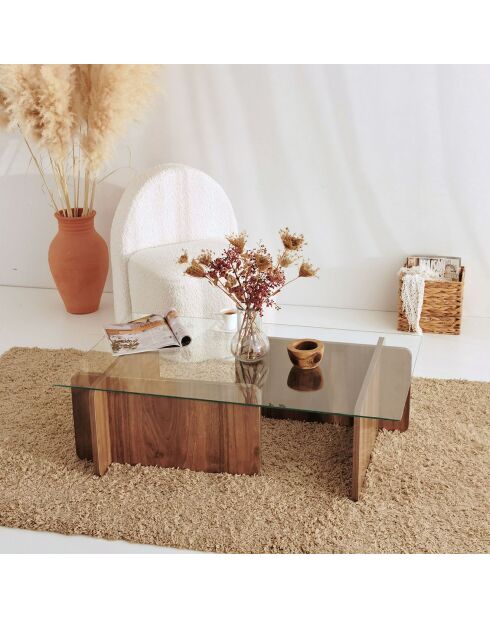 Escape brauner Couchtisch - 105x30x65 cm