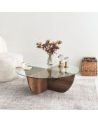 Table basse Lily marron - 90x30 cm