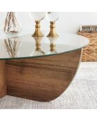 Table basse Lily marron - 90x30 cm