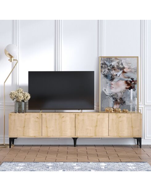 Meuble TV Nora marron - 180x50x35 cm