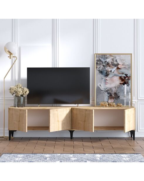 Meuble TV Nora marron - 180x50x35 cm