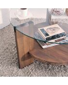 Table basse Mondo marron - 75x40x75 cm