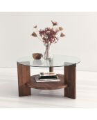 Table basse Mondo marron - 75x40x75 cm