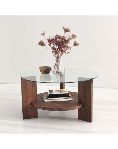 Bruine salontafel Mondo - 75x40x75 cm